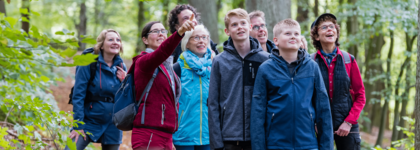 Ausflug Sauerland Wandergruppe im Wald